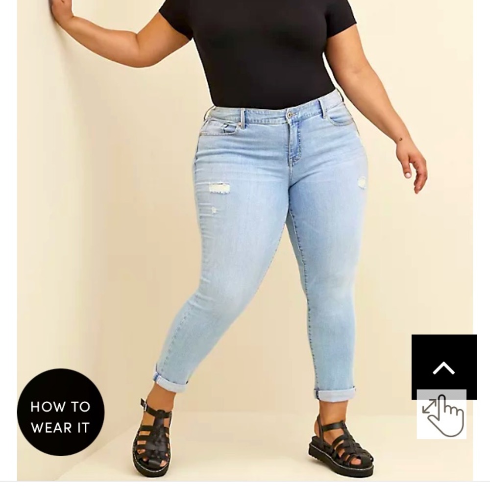 BOYFRIEND STRAIGHT VINTAGE STRETCH MID-RISE JEAN